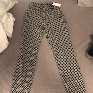 High waist pull on work pants